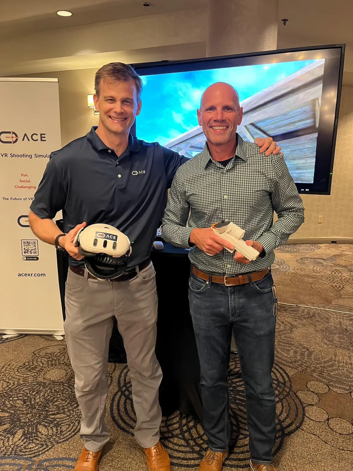 Max Michel and Conor Donahue, CEO of Ace